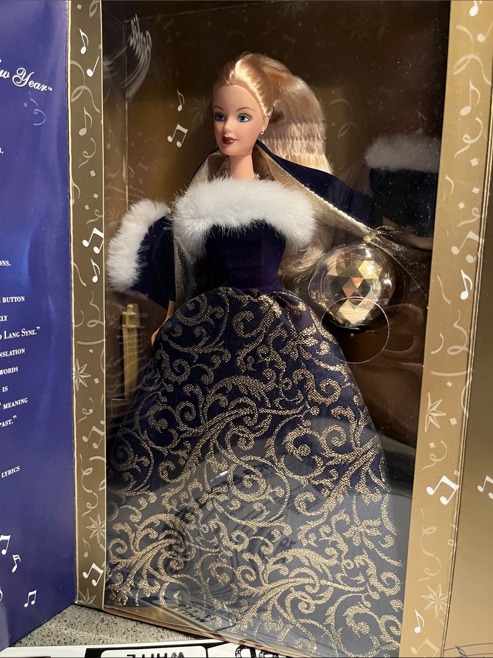 Barbie Ring in the New Year Holiday Barbie c. 2001